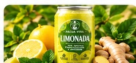 Pacha Viva Limonada con limón, menta y jengibre
